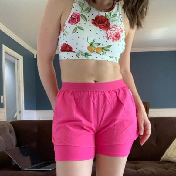 Dots 'n Roses Racerback Sports Bra - Picture 10 of 12